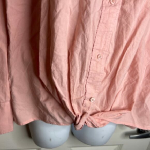 Stateside Anthropologie Women's Button Down Twist Bottom Front Shirt - Picture 2 of 6